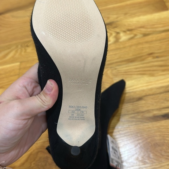 NWT Zara Elegant Black Women's Heels size 39 - Picture 4 of 5